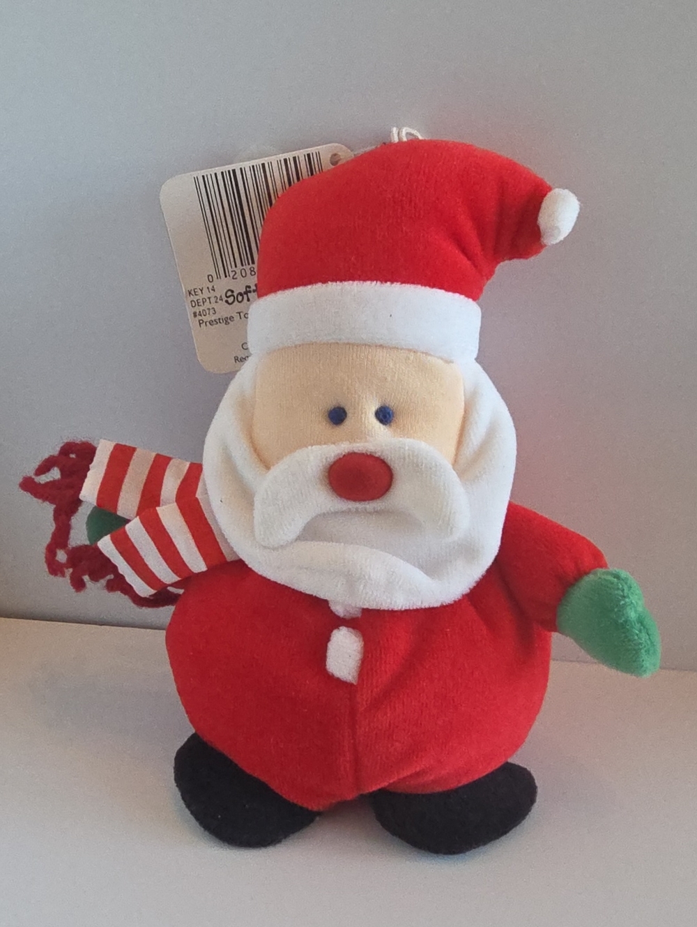 Soft Dreams 6" Squeaking Santa Plush Vintage 90's Christmas